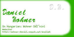 daniel wohner business card